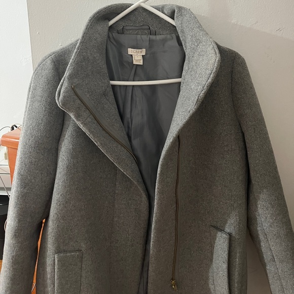 J CREW City Coat Size 2 in Heather Grey/Graphite - Picture 3 of 7